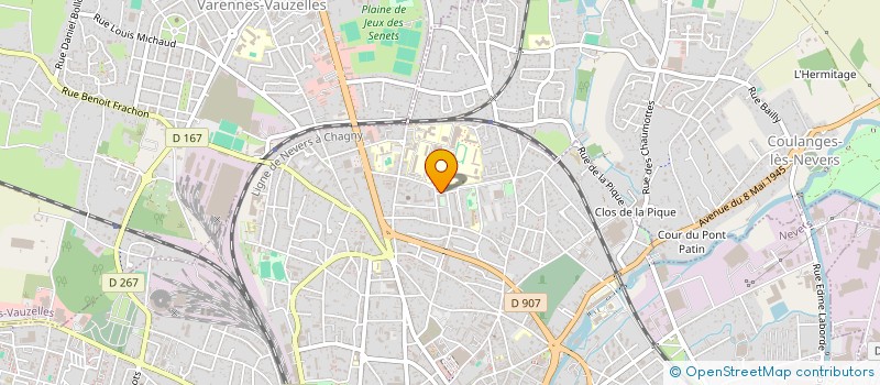 localisation de l'entreprise SUPERDIS à NEVERS