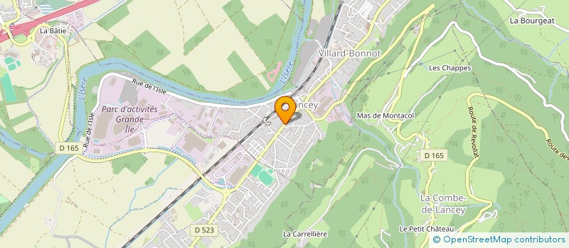 localisation de l'entreprise SUPERDOG  VILLARD-BONNOT