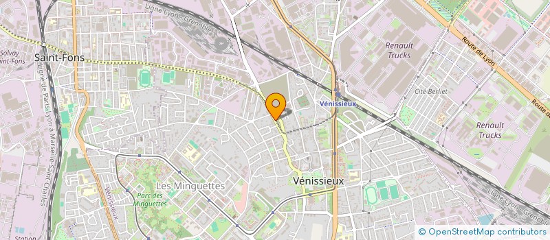 localisation de l'entreprise SUPERETTE  VENISSIEUX