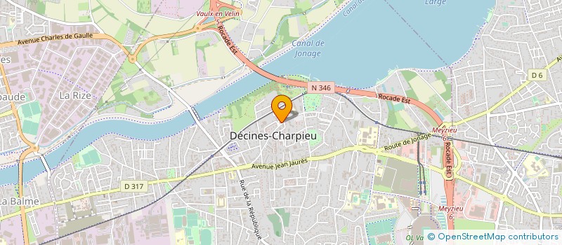 localisation de l'entreprise SUPERETTE BOUCHERIE DE LA BERTHAUDIERE à DECINES-CHARPIEU