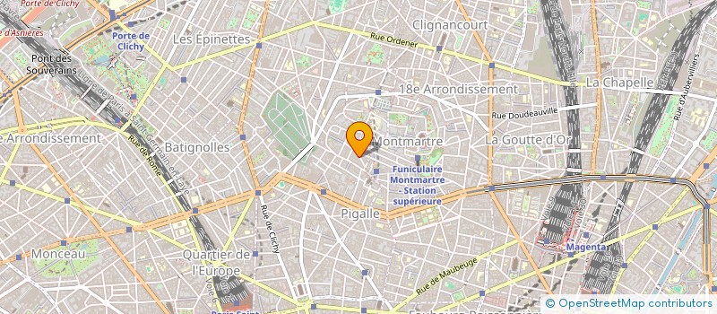 localisation de l'entreprise SUPERETTE DE MONTMARTRE  PARIS