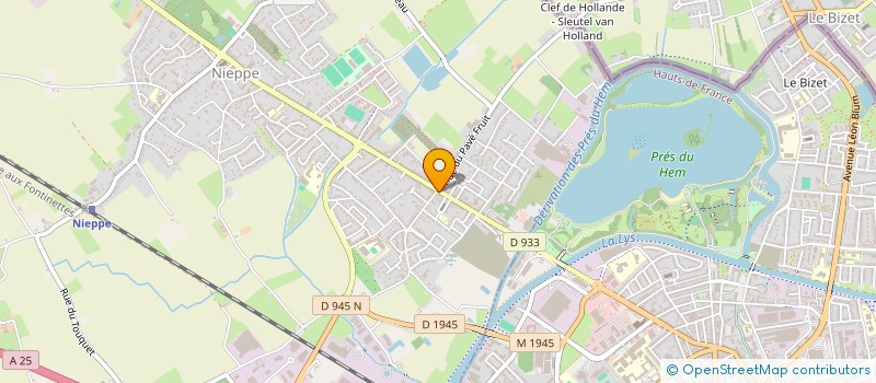 localisation de l'entreprise SUPERETTE DE NIEPPE  NIEPPE