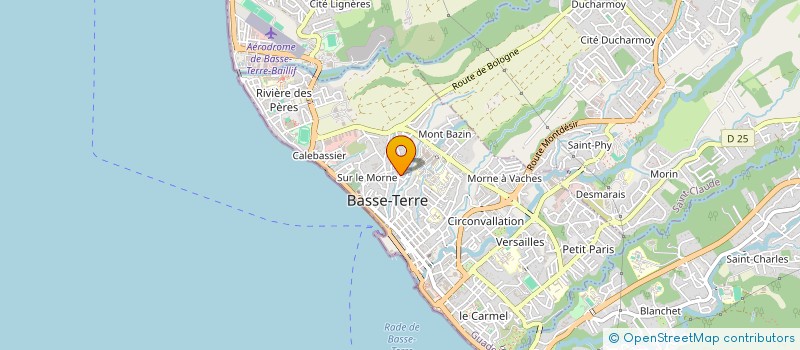 localisation de l'entreprise SUPERETTE DE PROXIMITE DUFLO & ASSOCIES à BASSE-TERRE