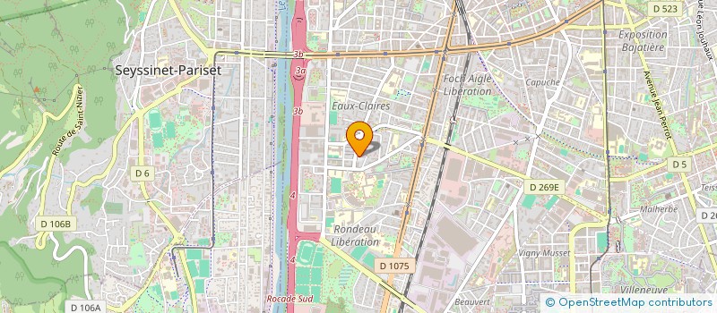 localisation de l'entreprise SUPERETTE DES EAUX CLAIRES à GRENOBLE