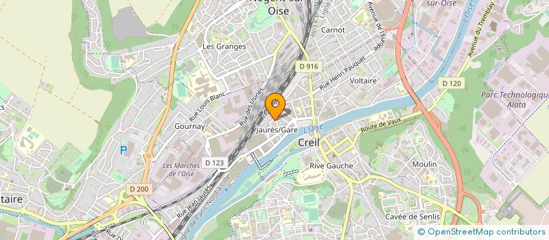 localisation de l'entreprise SUPERETTE DESPINAS  CREIL