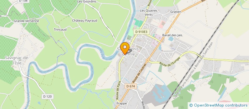 localisation de l'entreprise SUPERETTE DIONYSIENNE  SAINT-DENIS-DE-PILE