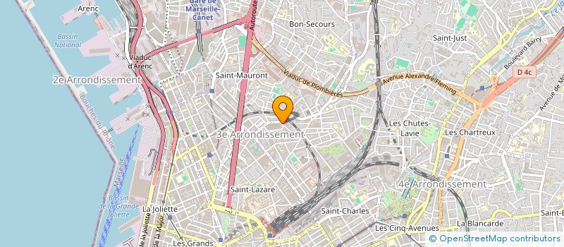 localisation de l'entreprise SUPERETTE DU 3E à MARSEILLE