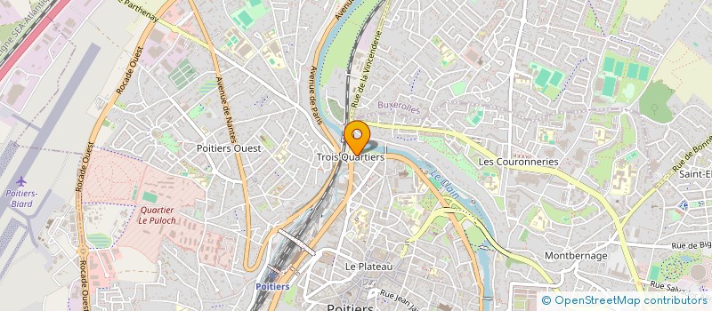 localisation de l'entreprise SUPERETTE DU BERRY  POITIERS