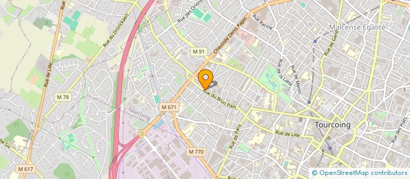localisation de l'entreprise SUPERETTE DU BRUN PAIN à TOURCOING