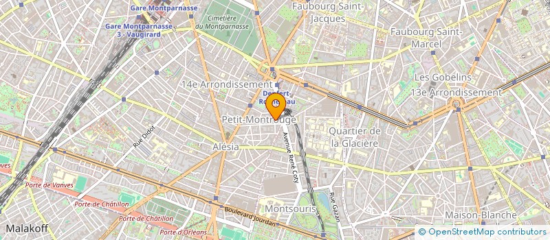 localisation de l'entreprise SUPERETTE DU COUEDIC  PARIS