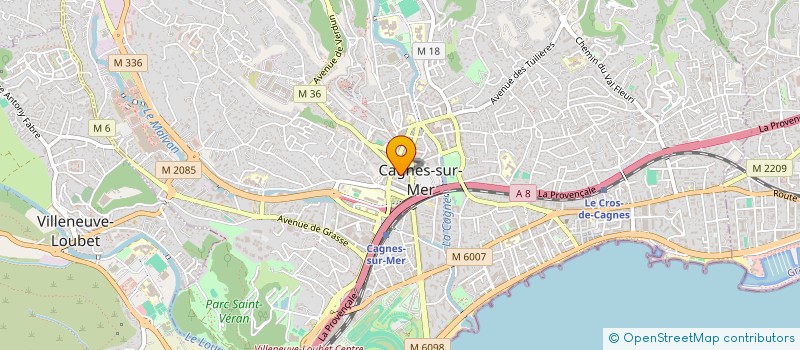 localisation de l'entreprise SUPERETTE DU COURS à CAGNES-SUR-MER