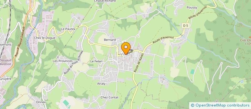 localisation de l'entreprise SUPERETTE DU PARMELAN  VILLAZ