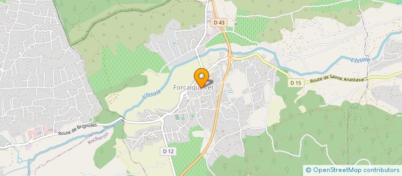 localisation de l'entreprise SUPERETTE FORCA  FORCALQUEIRET