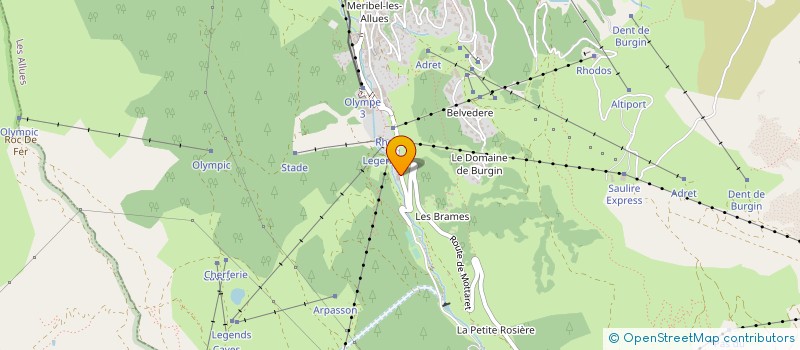 localisation de l'entreprise SUPERETTE HENRY  LES ALLUES