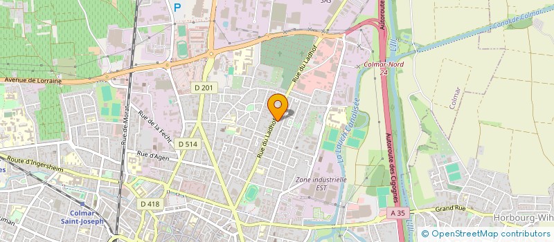 localisation de l'entreprise SUPERETTE MEYER SA  COLMAR