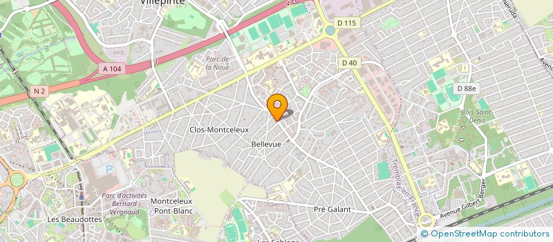 localisation de l'entreprise SUPERETTE MILA à VILLEPINTE