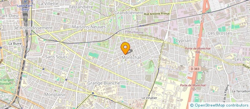 localisation de l'entreprise SUPERETTE MONCHAT  LYON