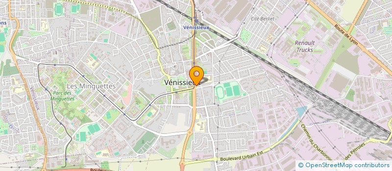 localisation de l'entreprise SUPERETTE RAVI à VENISSIEUX