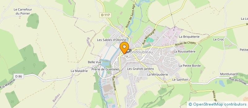 localisation de l'entreprise SUPERETTE SAINT DENIS  MONDOUBLEAU