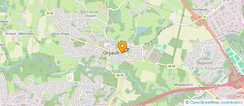 localisation de l'entreprise SUPERFOLKS à ORVAULT