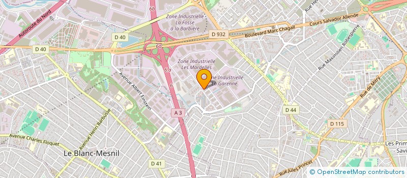 localisation de l'entreprise SUPERGEL 93 à AULNAY-SOUS-BOIS