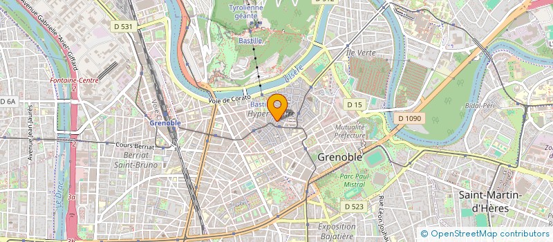 localisation de l'entreprise SUPERGRE à GRENOBLE