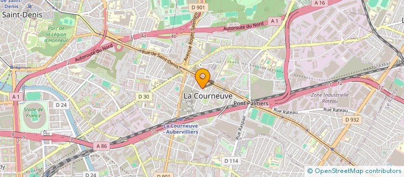 localisation de l'entreprise SUPERIDES à LA COURNEUVE