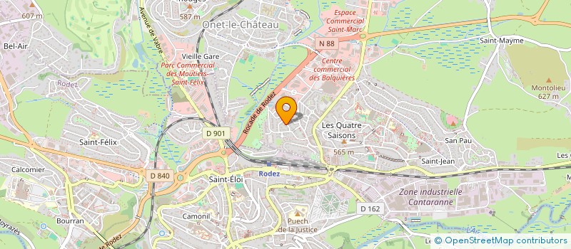localisation de l'entreprise SUPERIEUR BATIMENT à ONET-LE-CHATEAU