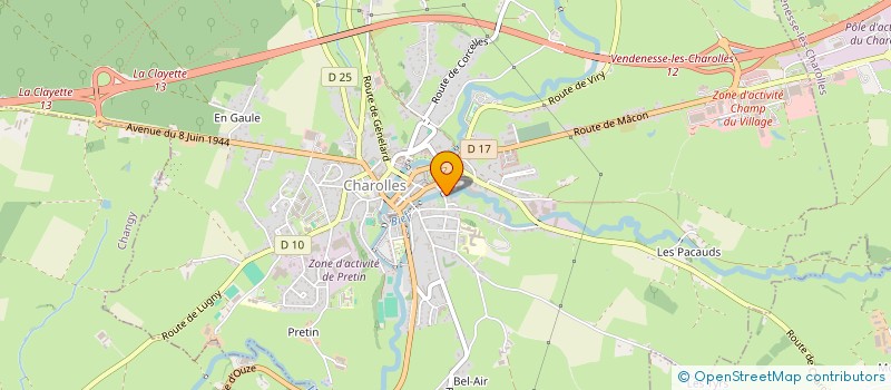 localisation de l'entreprise SUPERLUNE  CHAROLLES