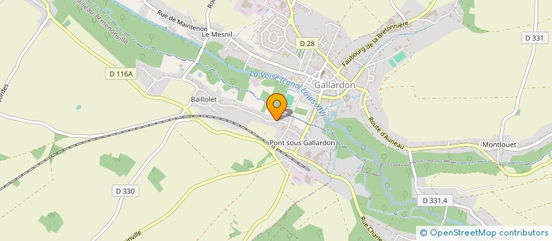 localisation de l'entreprise SUPERMAM à BAILLEAU-ARMENONVILLE