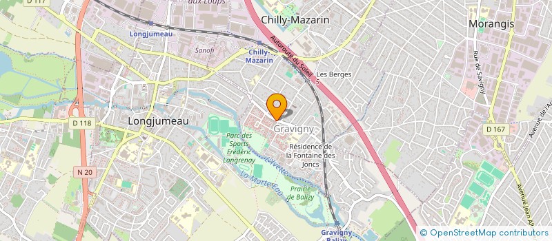 localisation de l'entreprise SUPERMARCHE 91 à CHILLY-MAZARIN