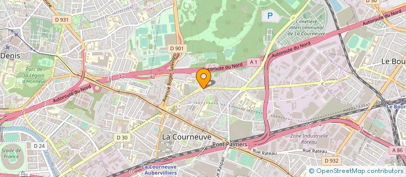 localisation de l'entreprise SUPERMARCHE BARBUSSE à LA COURNEUVE