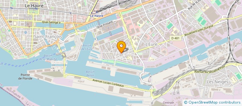localisation de l'entreprise SUPERMARCHE BELLONCLE à LE HAVRE