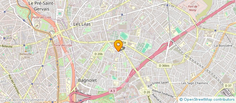 localisation de l'entreprise SUPERMARCHE DE BAGNOLET  BAGNOLET