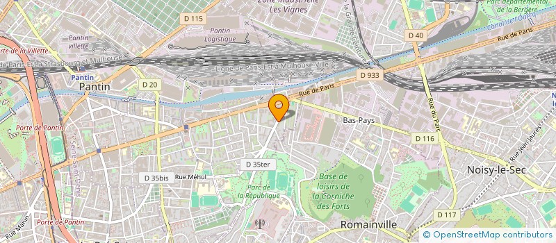localisation de l'entreprise SUPERMARCHE DE PANTIN à PANTIN