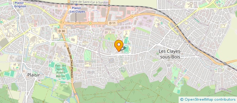 localisation de l'entreprise SUPERMARCHE DH à LES CLAYES-SOUS-BOIS