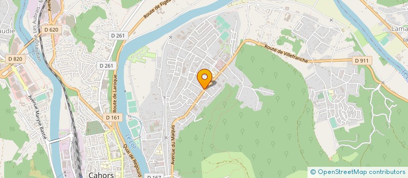 localisation de l'entreprise SUPERMARCHE DU QUERCY BLANC  CAHORS