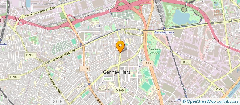 localisation de l'entreprise SUPERMARCHE DU VILLAGE à GENNEVILLIERS