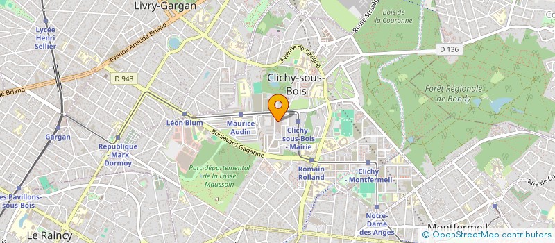 localisation de l'entreprise SUPERMARCHE ELA à CLICHY-SOUS-BOIS