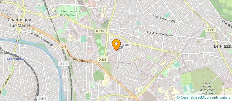 localisation de l'entreprise SUPERMARCHE EXPRESS à CHAMPIGNY-SUR-MARNE