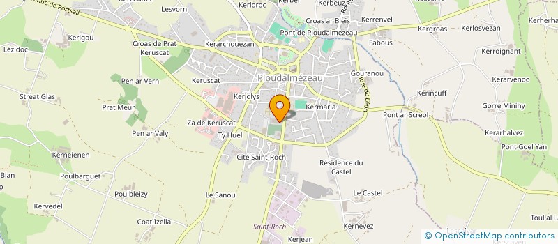 localisation de l'entreprise SUPERMARCHE GWITAL à PLOUDALMEZEAU