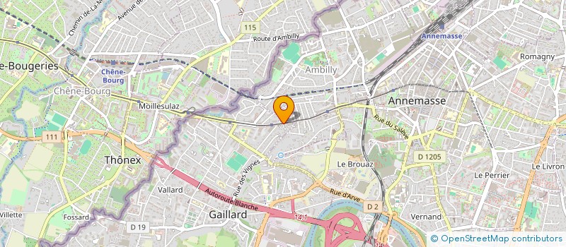 localisation de l'entreprise SUPERMARCHE INTERNATIONAL  GAILLARD