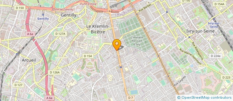 localisation de l'entreprise SUPERMARCHE KREMLIN à LE KREMLIN-BICETRE
