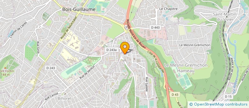 localisation de l'entreprise SUPERMARCHE LE TRIANGLE à ROUEN