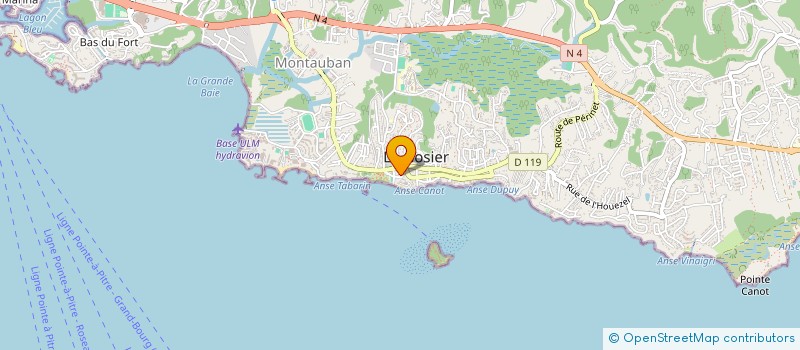 localisation de l'entreprise SUPERMARCHE MARINE  LE GOSIER