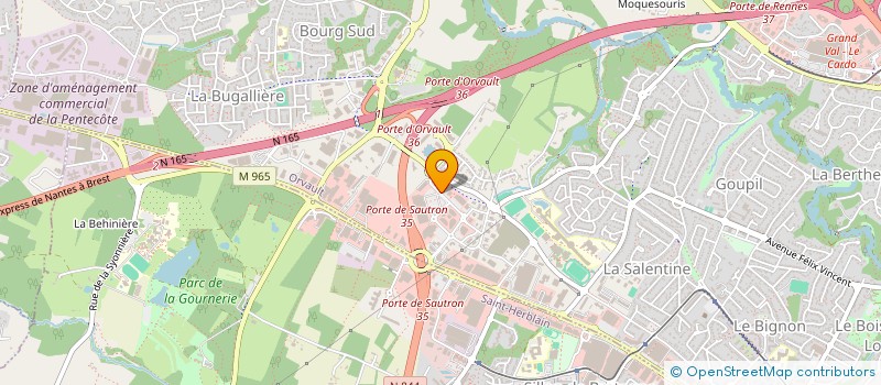 localisation de l'entreprise SUPERMARCHE ORIENTAL DE NANTES à ORVAULT