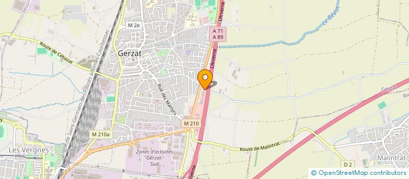 localisation de l'entreprise SUPERMARCHE SEMIA  GERZAT