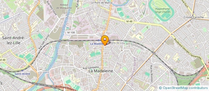 localisation de l'entreprise SUPERMARCHES MATCH à LA MADELEINE