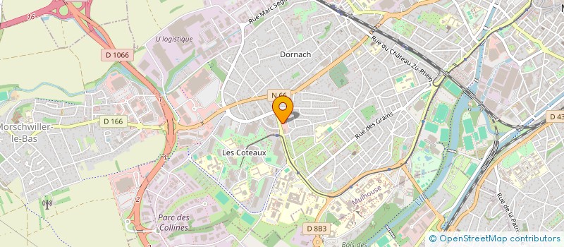 localisation de l'entreprise SUPERMARKET DORNACH à MULHOUSE