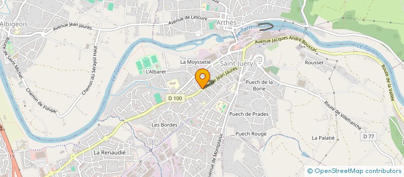 localisation de l'entreprise SUPERMETHIQUE CALFEUTRAGE ISOLATION à SAINT-JUERY